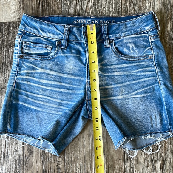 🌟AMERICAN EAGLE 🦅 OUTFITTERS MIDI DENIM SHORTS, 6 - Picture 10 of 10
